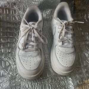 Kids Classic White Lace-Up Sneakers - Everyday Comfort